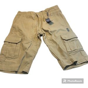 Silver Boys Cargo Shorts new With tags Size 12, 6 pockets